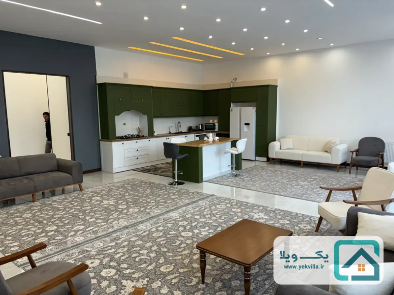 خرید ویلای فلت ۲ خواب در تهراندشت آران - یک ویلا